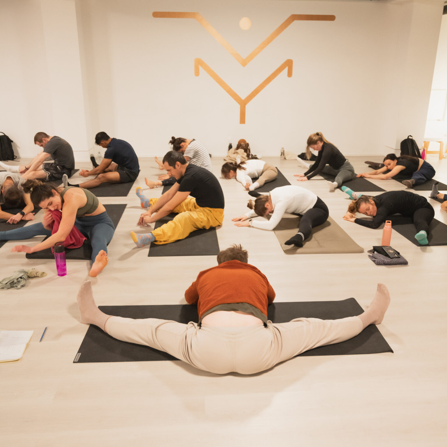 Ausgebuchter Handstand-Workshop bei Fitji Pilates in Bern, Aufwärmen am Boden